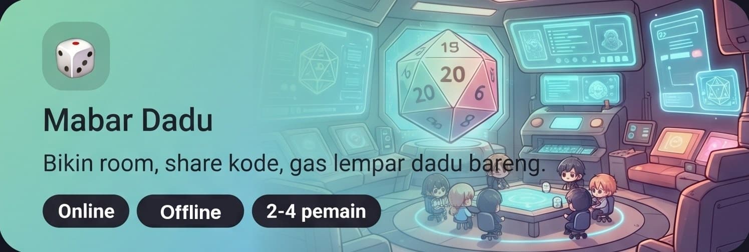 Mabar Dadu: Bikin room, share kode, gas lempar dadu bareng.