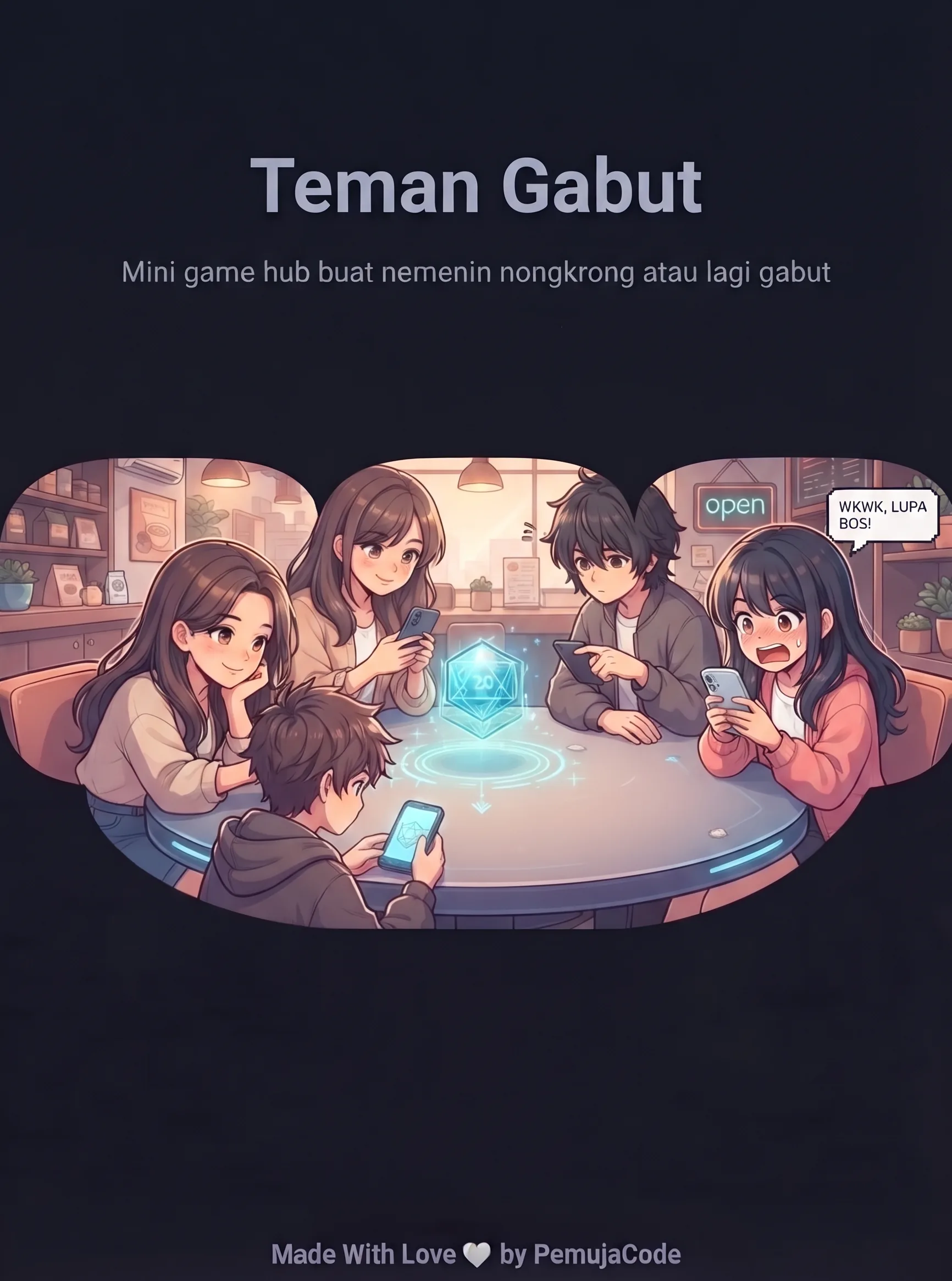 Lima teman main Teman Gabut bareng di kafe